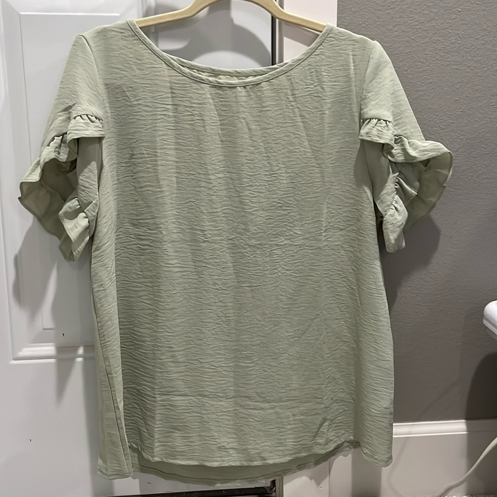 SHEIN blouse in light green